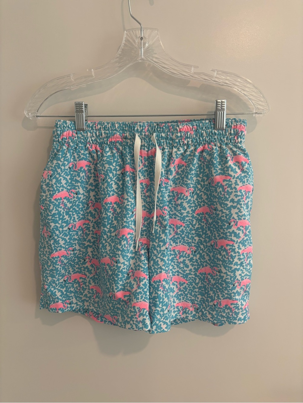 Chubbies swim shorts flamingo elastic pocket lining resort vacation beach small